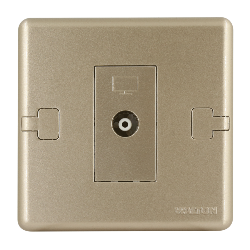 W1TVSC Metallic Gold (TV Socket) 
